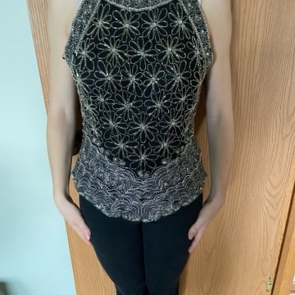 Laurence kazar sequin top. Size medium - Picture 5 of 11